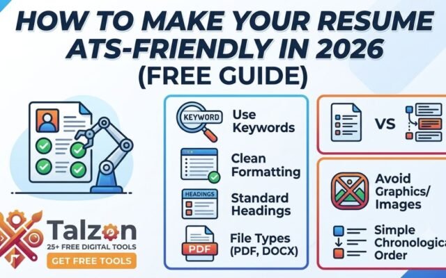 How to Make Your Resume ATS-Friendly in 2026 (Free Guide)