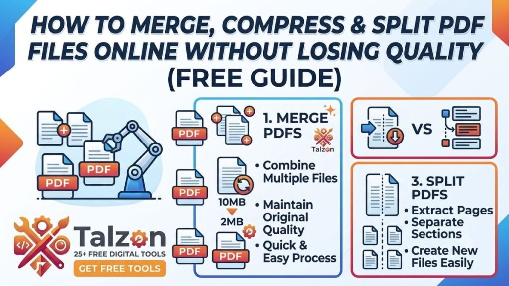How to Merge, Compress & Split PDF Files Online Without Losing Quality