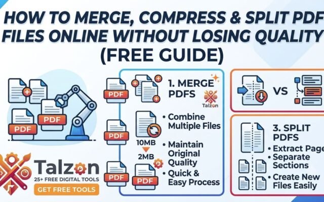 How to Merge, Compress & Split PDF Files Online Without Losing Quality