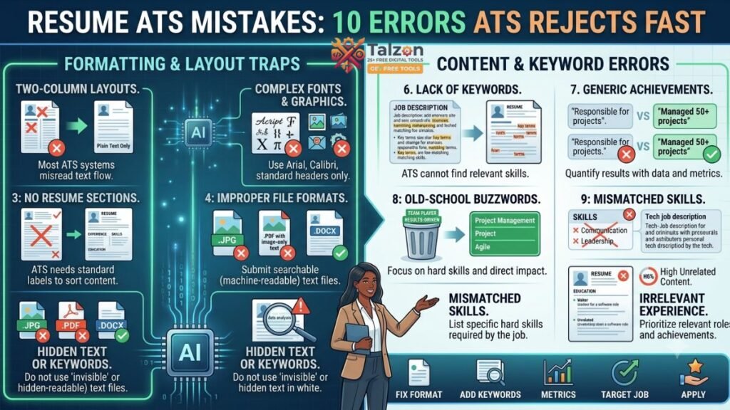 Resume ATS Mistakes: 10 Errors ATS Rejects Fast