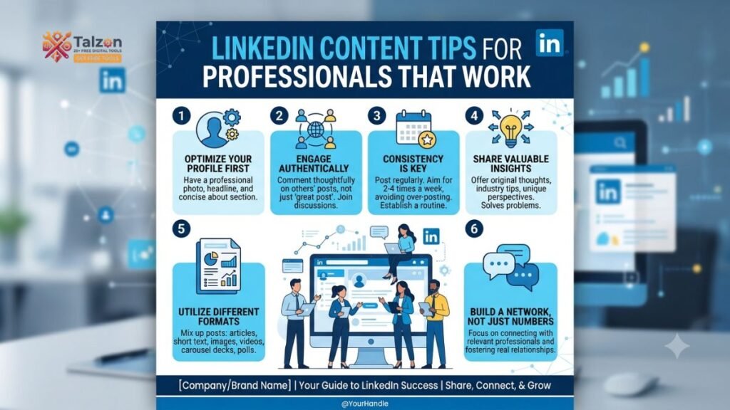 LinkedIn Content Tips for Professionals That Work