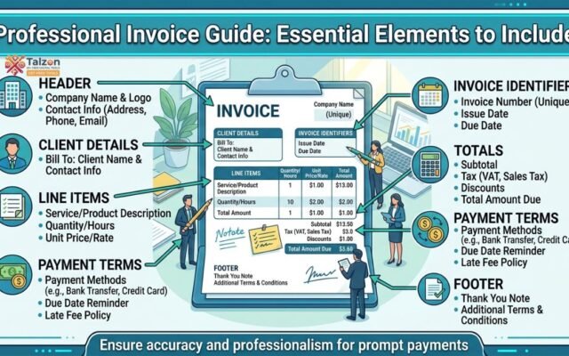professional invoice